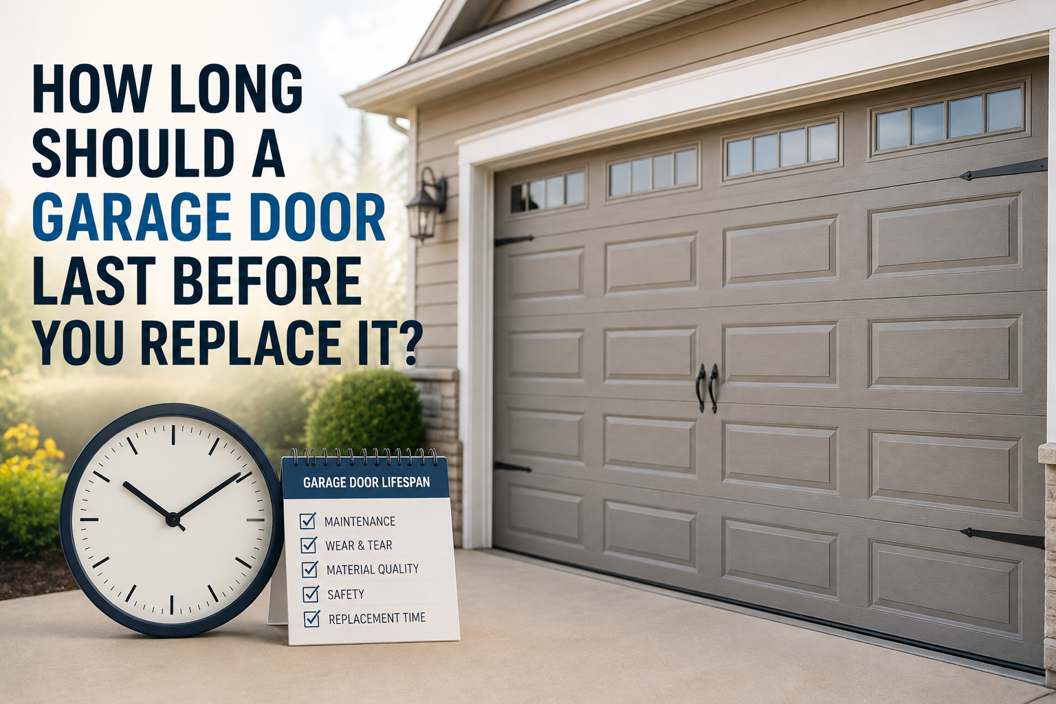 how long should a garage door last before you replace it?